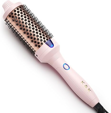 K&K Thermal Brush Curling Iron 1.77 Inch Ceramic Tourmaline Ionic Hair Styler for Loose & Volumin... | Amazon (US)