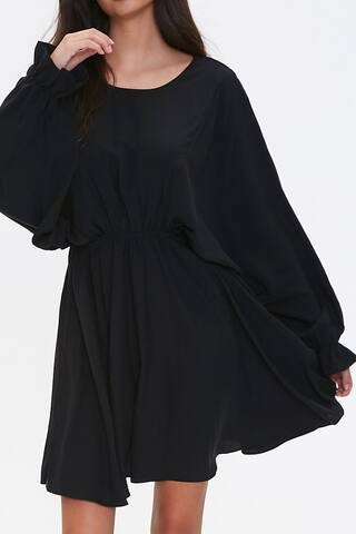 Billowy Trumpet-Sleeve Dress | Forever 21 (US)