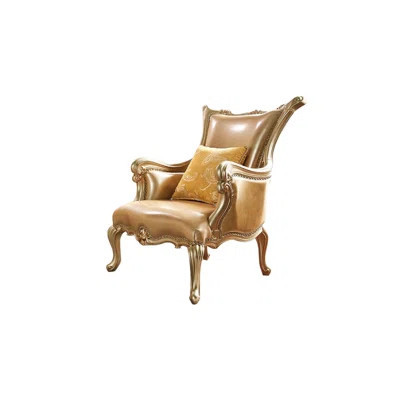 European Style Luxury Solid Wood Sofa Chair 33.46'' Wide Armchair | Wayfair North America