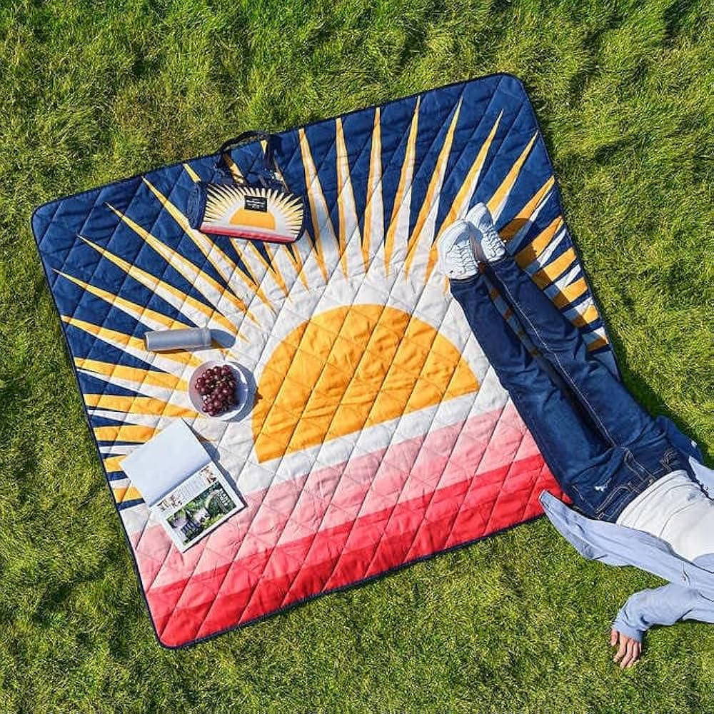 Weatherproof Vintage Outdoor Blanket (60in x 72in) - Portable Picnic Blankets Waterproof Foldable... | Amazon (US)