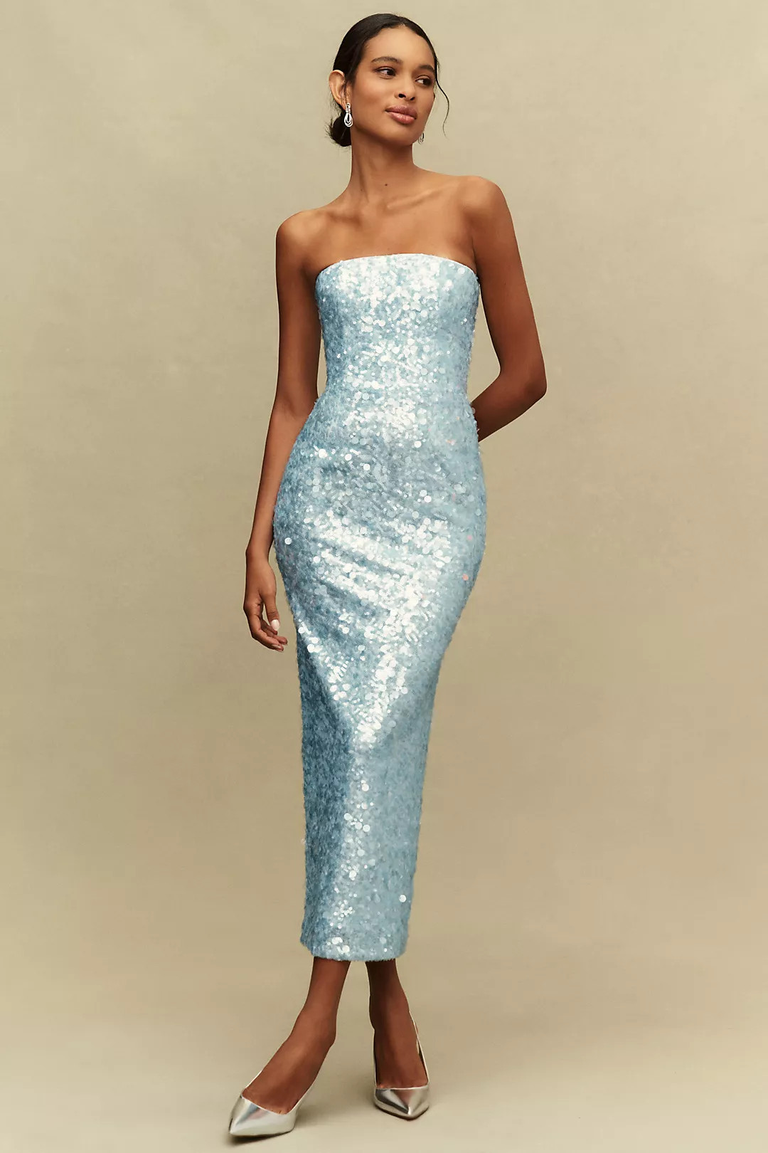 Helsi Leslie Strapless Sequin Maxi Dress | Anthropologie (US)