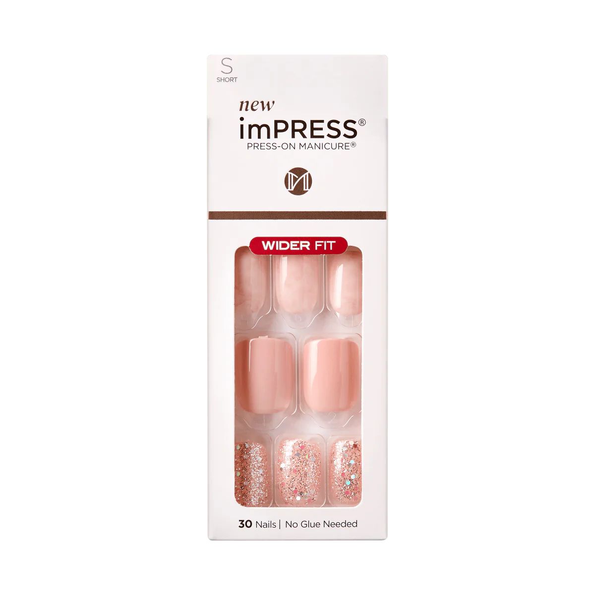 KISS imPRESS Press-On Nails Wide Fit Fake Nails Manicure Set - Just a Dream - 30ct | KISS, imPRESS, JOAH