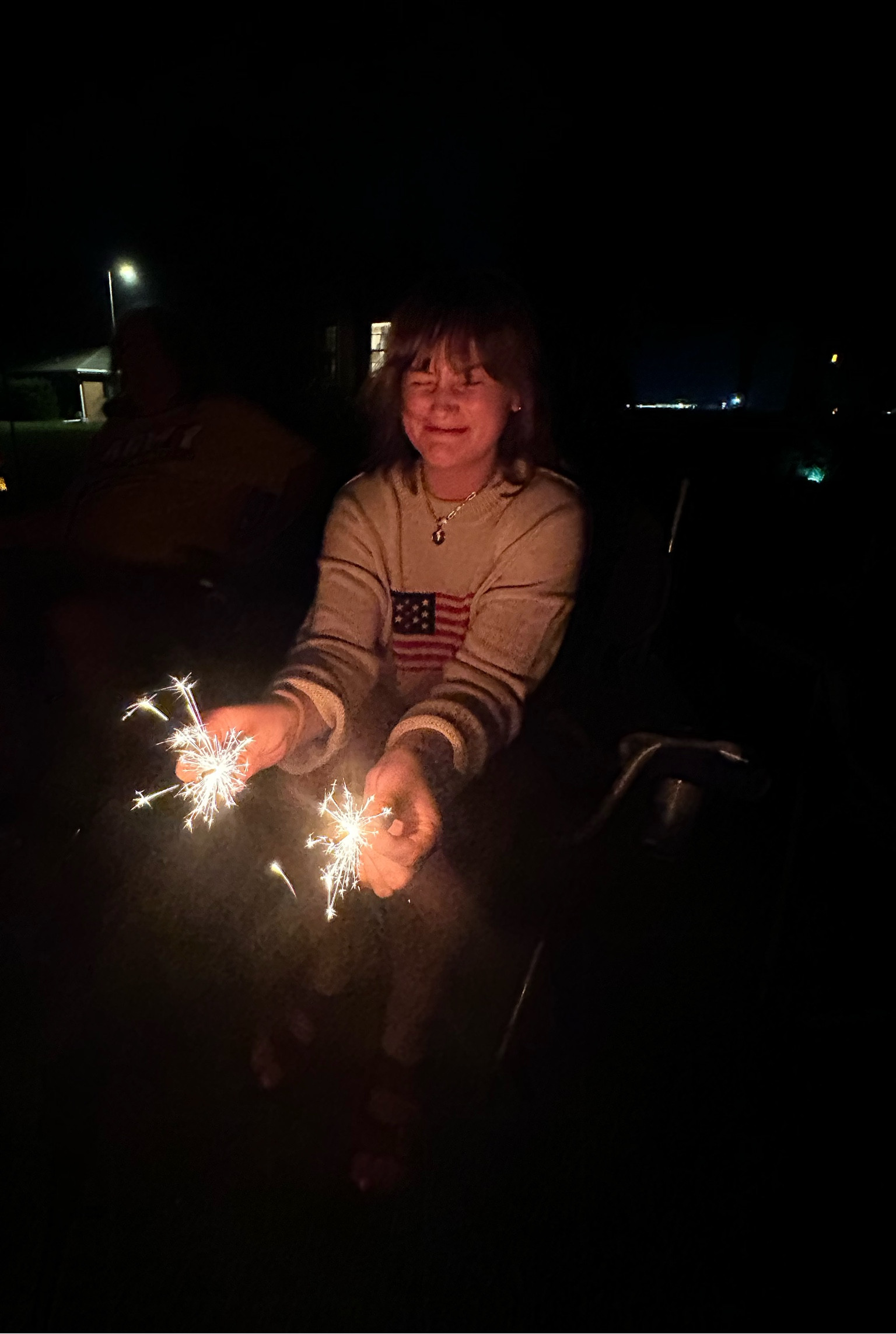 I might be a little bit afraid of sparklers 

usa sweater, labor day outfit ideas 

#LTKstyletip #LTKSeasonal #LTKunder100