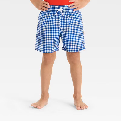 Toddler Boys' Gingham Trunk - Cat & Jack™ BlueThis item is not available | Target