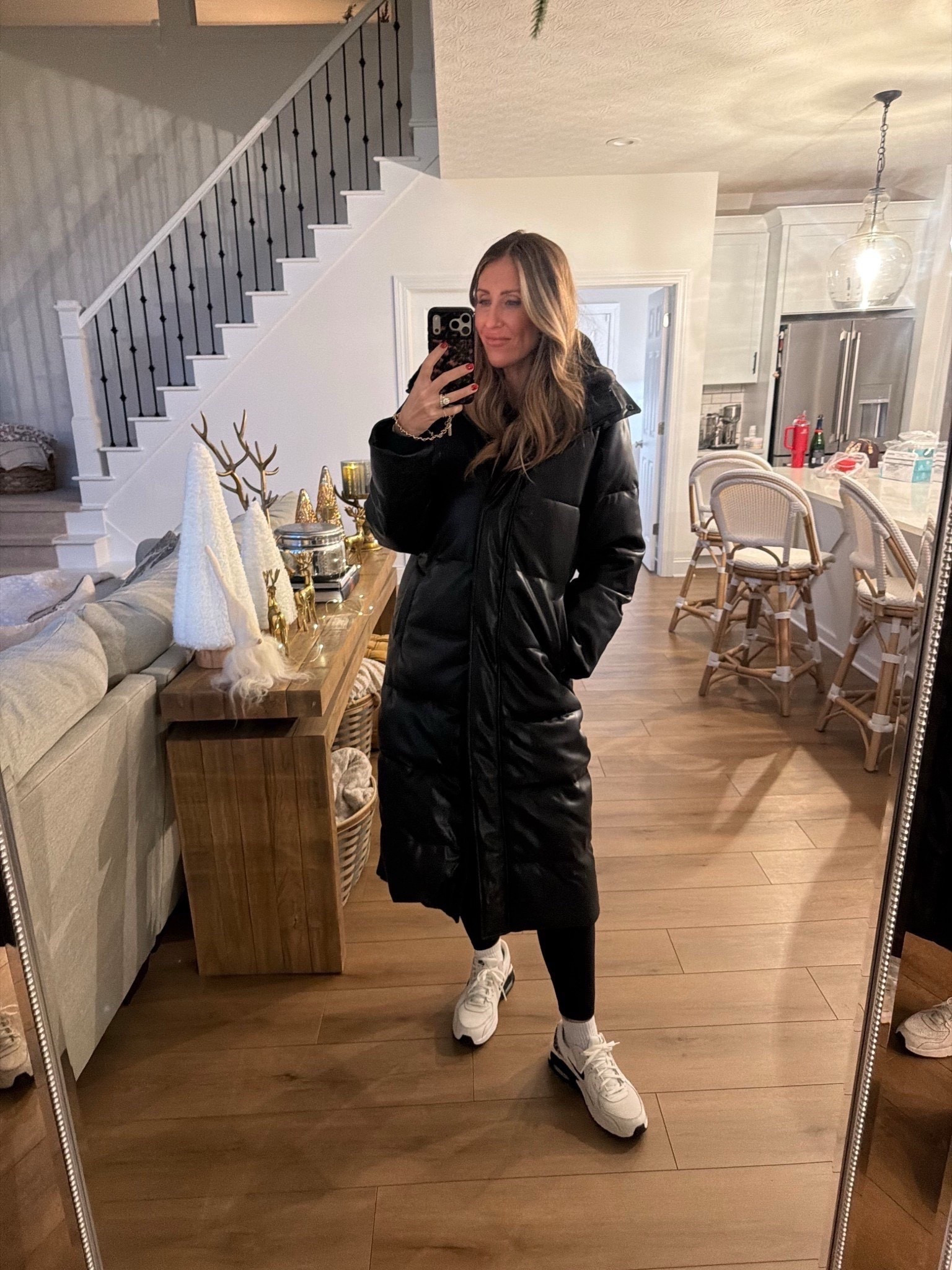 My most worn and recommended long puffer coat! I wear a size medium regular length.
Winter must have, cold weather essential, leather coat, long jacket, themominstyle 

#LTKSeasonal #LTKOver40 #LTKTall