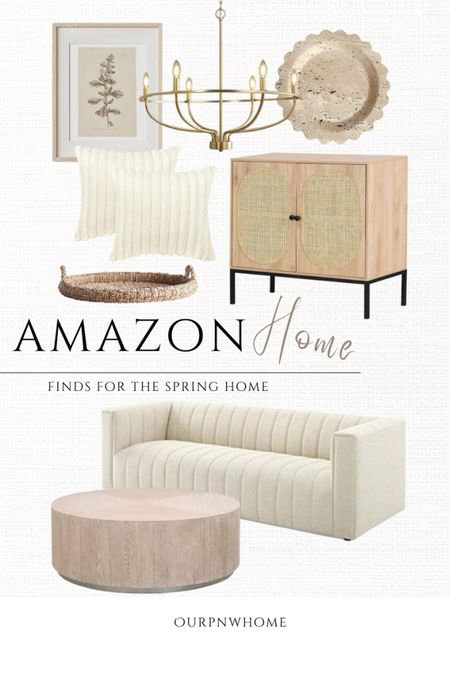 More spring home favorites from Amazon I’m currently loving!

Modern home, neutral home, Amazon home, Amazon furniture, living room furniture, home decor, botanical art, floral wall art, came cabinet, neutral cabinet, modern couch, white sofa, round coffee table, circular coffee table, faux fur throw pillows, gold chandelier, brass light fixture, lighting fixture, travertine tray, trinket dish, woven tray

#LTKstyletip #LTKSeasonal #LTKhome