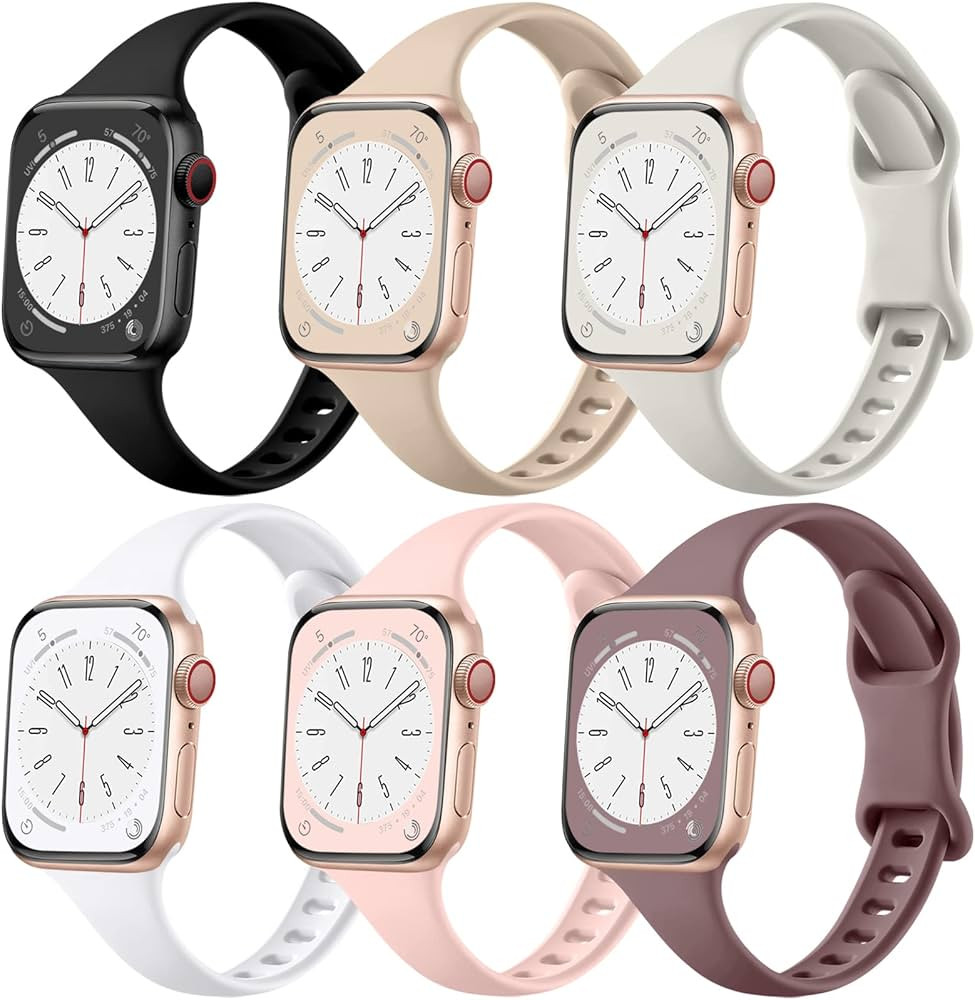 Lerobo Thin Slim Bands Compatible with Apple Watch 40mm 38mm 44mm 45mm 46mm 42mm 41mm 49mm SE iWa... | Amazon (US)
