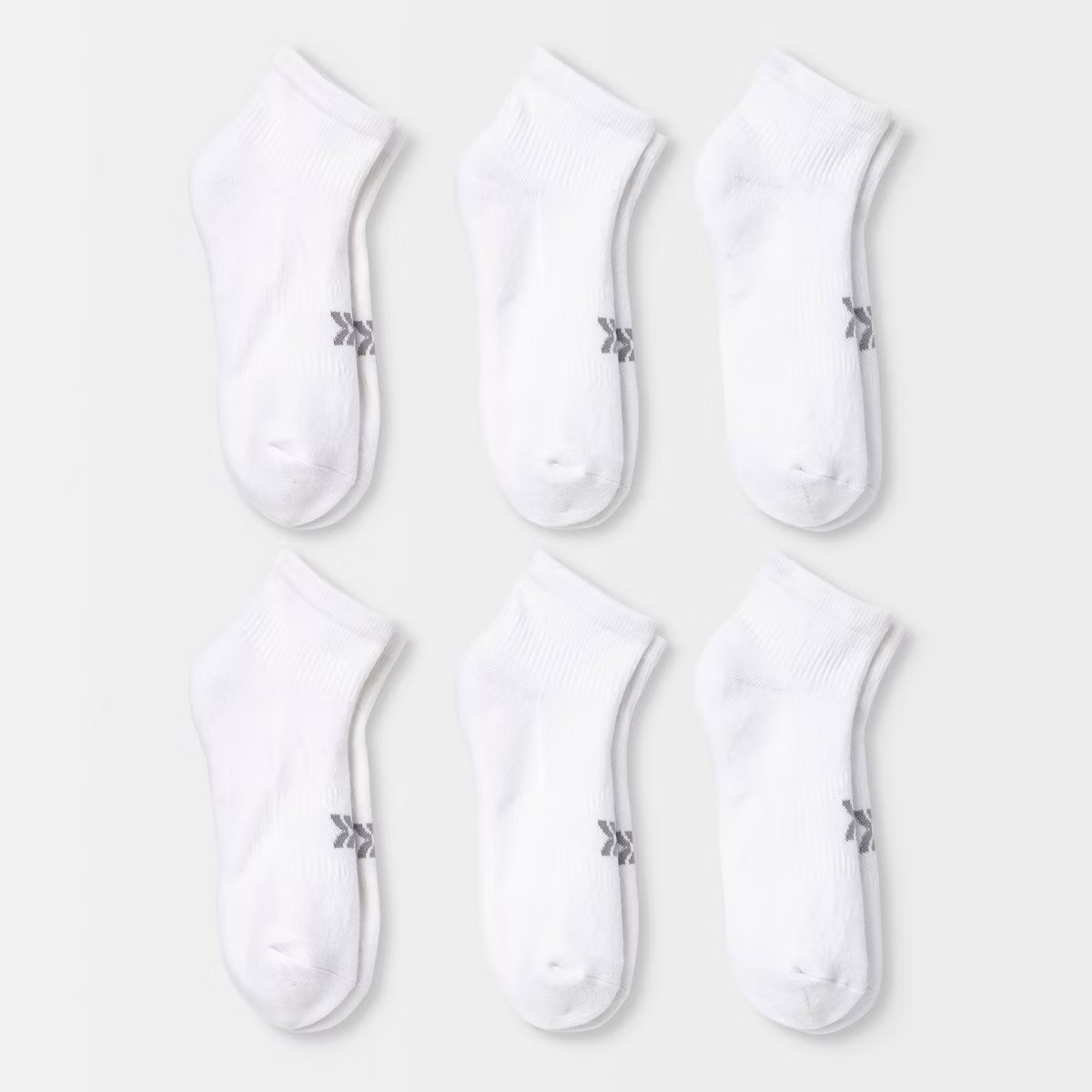 Women's Cushioned 6pk Ankle Athletic Socks - All In Motion™ Black 4-10 | Target