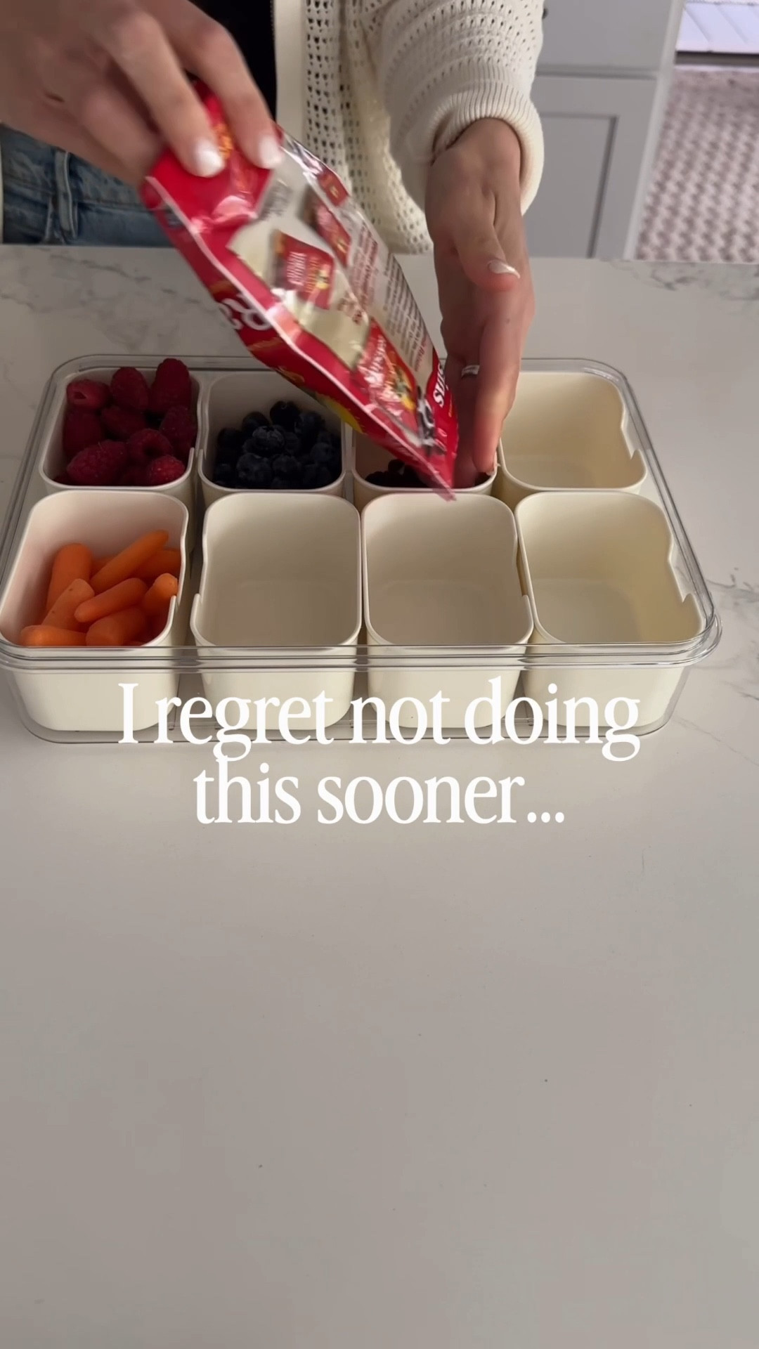 Fill a snack box with healthier snacks. 

We are always on the go and I get sick of buying concessions! So I try and stock the snack box with some healthier options ✔️ 

This “snackle box” comes everywhere with us! Comment SNACK and I’ll send you the link!

➡️ Follow for more relatable mom + home life ✨

#momhacks #momlife #amazonfinds