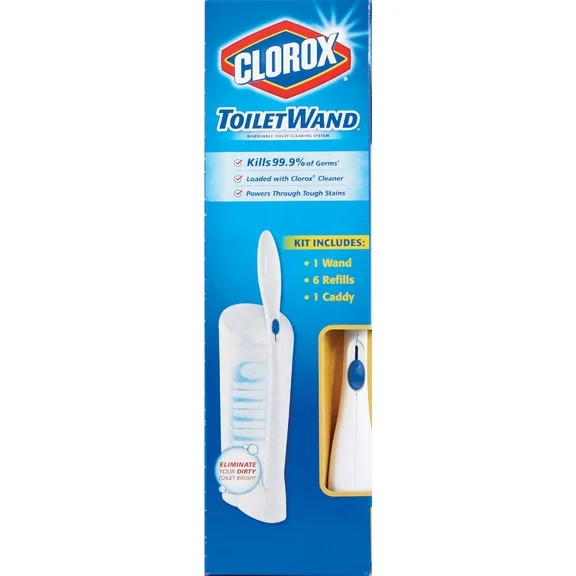 Clorox ToiletWand Disposable Toilet Cleaning System - ToiletWand, Storage Caddy and 6 Disinfectin... | Walmart (US)
