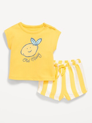 Logo-Graphic Top and Shorts Set for Baby | Old Navy (US)