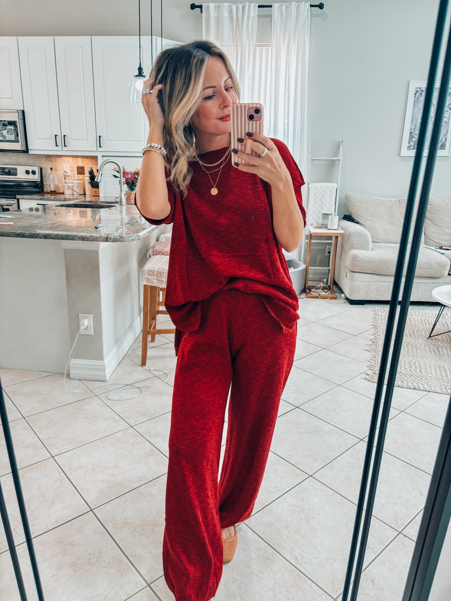 Comfiest lounge set found for 2025 season!!!! 🤗🤗🤗🤗 wearing a small 

#LTKStyleTip #LTKFindsUnder50 #LTKSeasonal