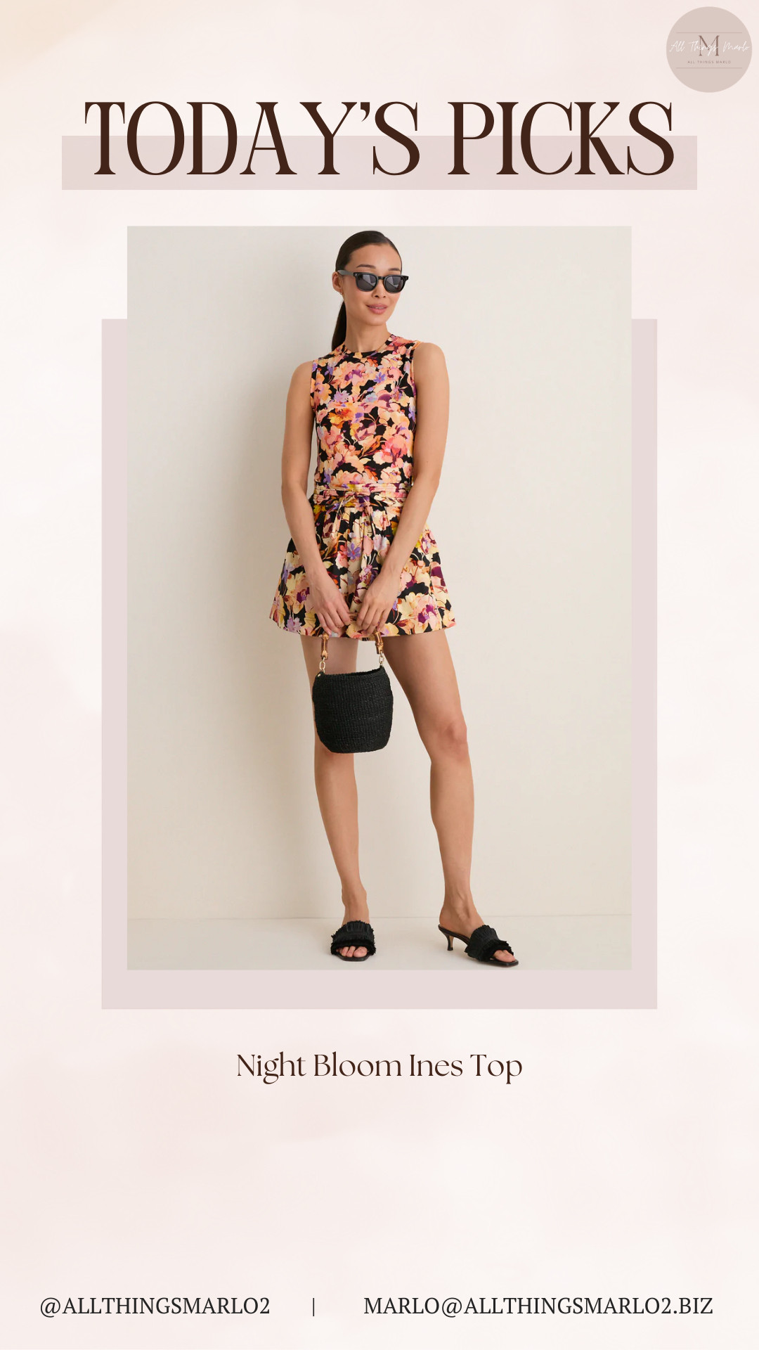 Night Bloom Ines Top 

 #LTKSeasonal #LTKWorkwear #LTKTravel