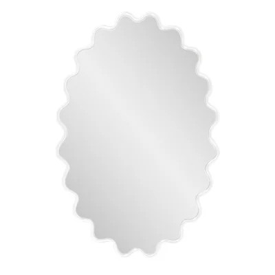 Modern Wavy Framed Oval Wall Mirror | Wayfair North America