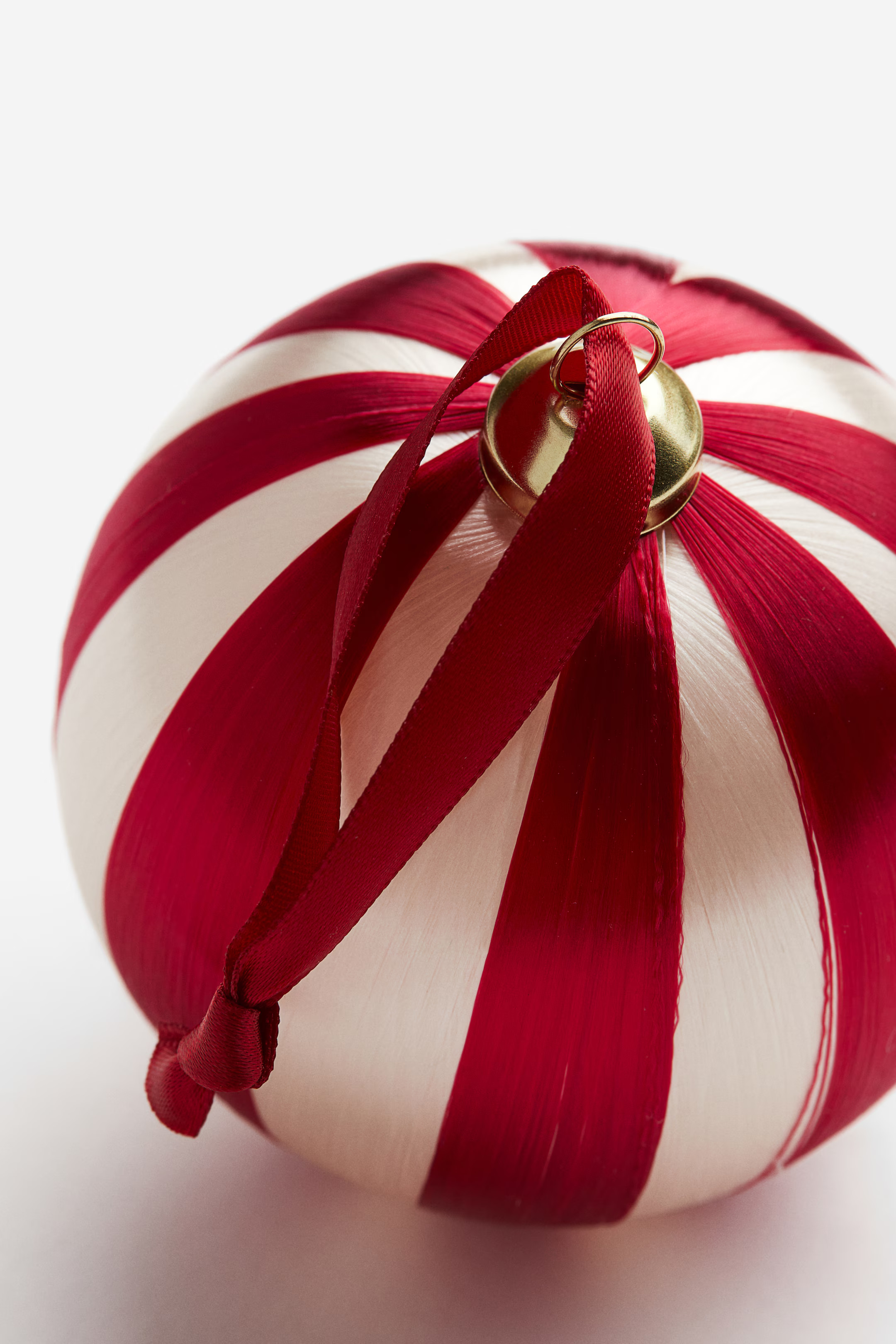 Satin-thread Ornament - Red/striped - Home All | H&M US | H&M (US + CA)