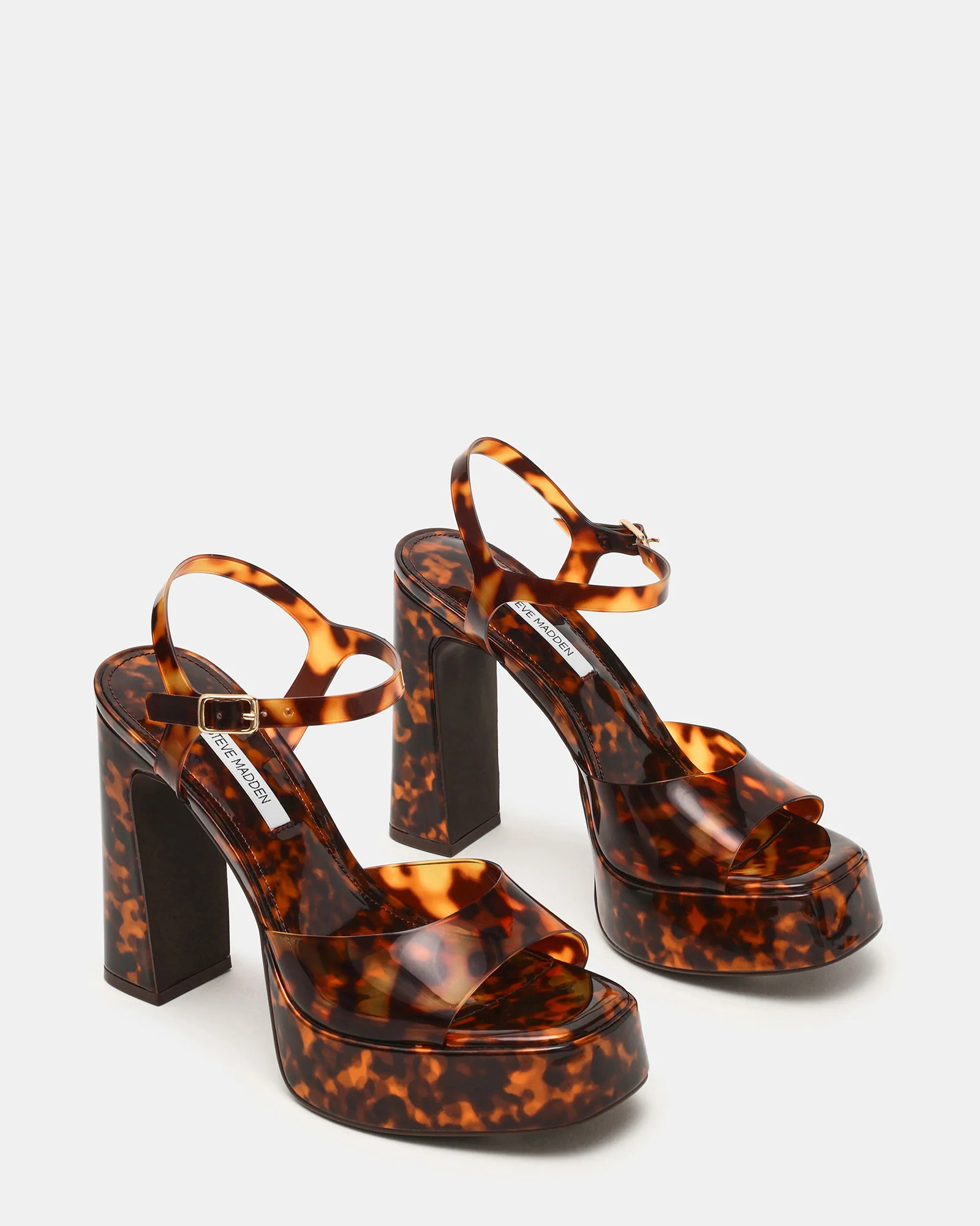 LIANDRA Tortoise Square-Toe Platform Women's Heel | Steve Madden (US)