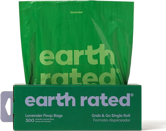 Earth Rated Dog Poop Bags, Thick Grab and Go Single Roll, Ideal for Backyard Pickups, Lavender Sc... | Amazon (US)