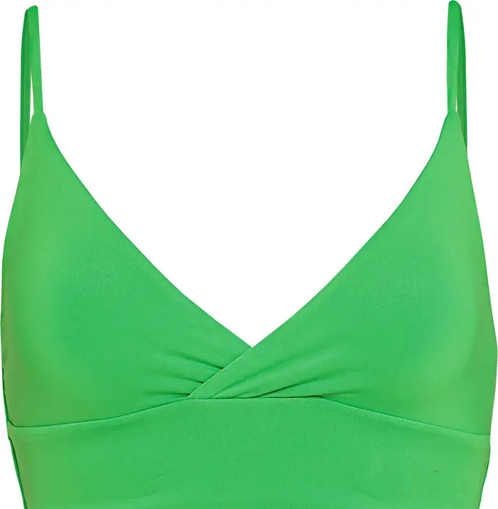 Maaji Emerald Brocade Crisscross Reversible Bikini Top | Nordstrom | Nordstrom