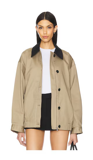Yuna Jacket in Khaki Greige | Revolve Clothing (Global)