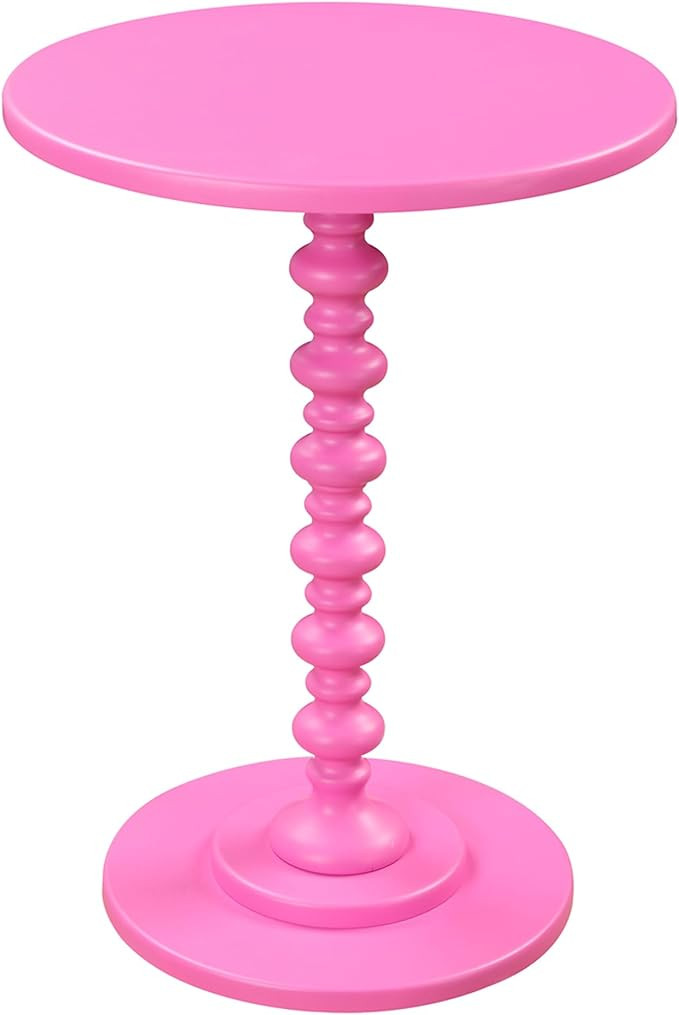 Convenience Concepts Palm Beach Spindle Table, Pink | Amazon (US)