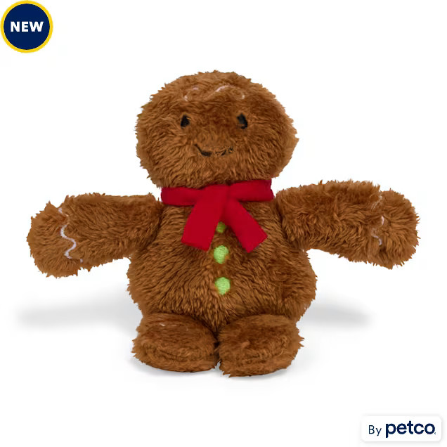 Merry Makings Gingerbread Man Plush Dog Toy, Small | Petco