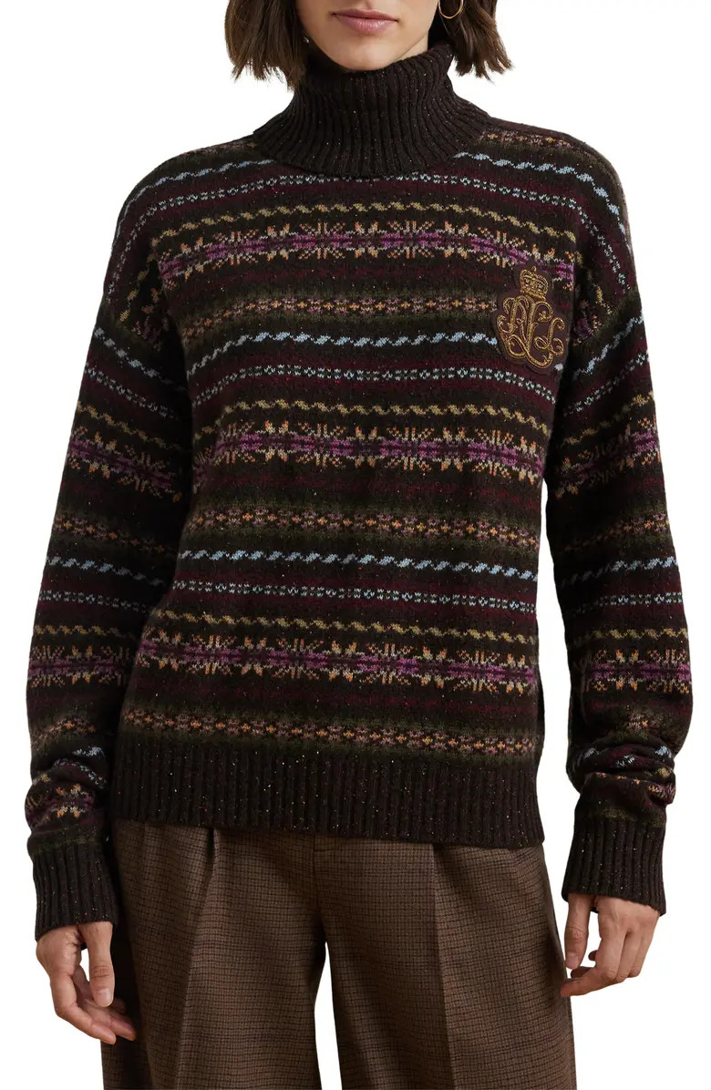 Fair Isle Wool Blend Turtleneck Sweater | Nordstrom