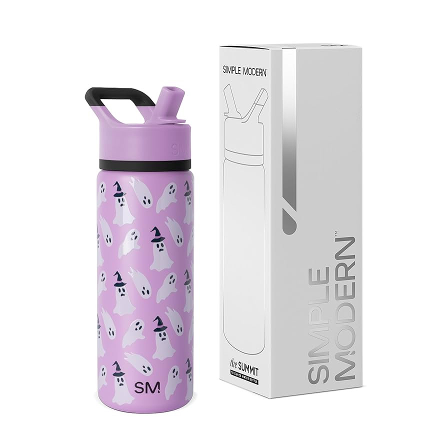 Simple Modern Halloween Kids Summit Water Bottle with Straw Lid | 18oz Stainless Steel Cup Insula... | Amazon (US)