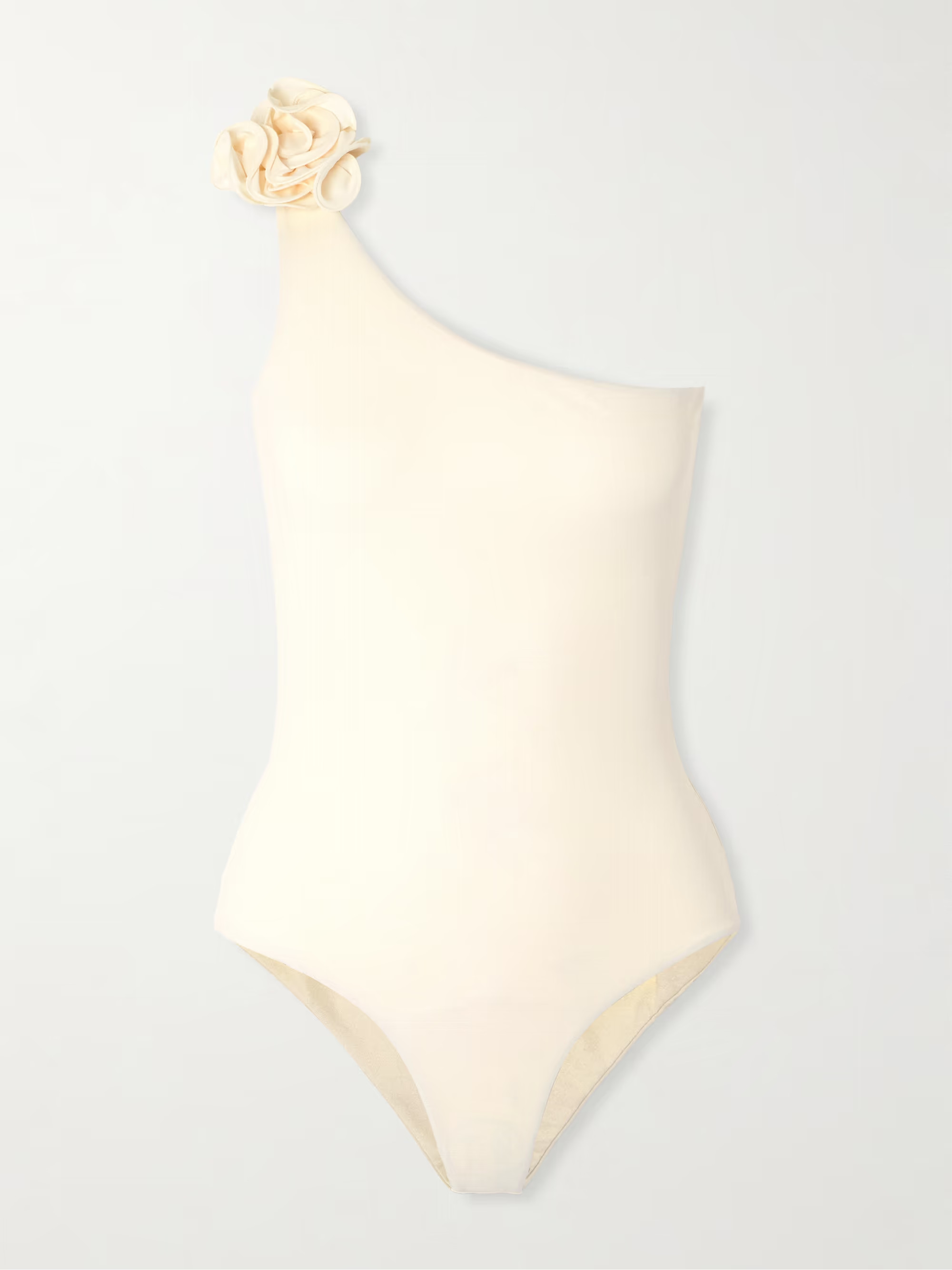 Asymmetrischer Badeanzug mit Verzierung | NET-A-PORTER (UK & EU)