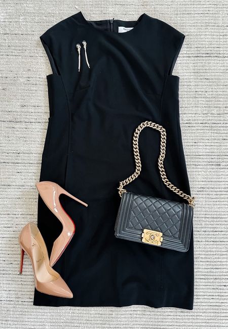 Business casual spring workwear with black dress paired with pumps and accessories for a chic look. Can be dressed business professional with a blazer. Use code HKCUNG20 for 20% off the dress 

#LTKsalealert #LTKstyletip #LTKworkwear