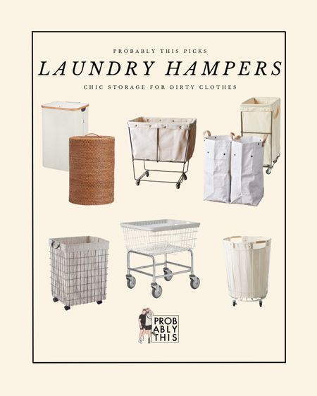 Storing stinky clothes is a perennial problem in our household, but we’ve found the cutest hampers on the Internet to keep your laundry at bay in a chic way 🧺 