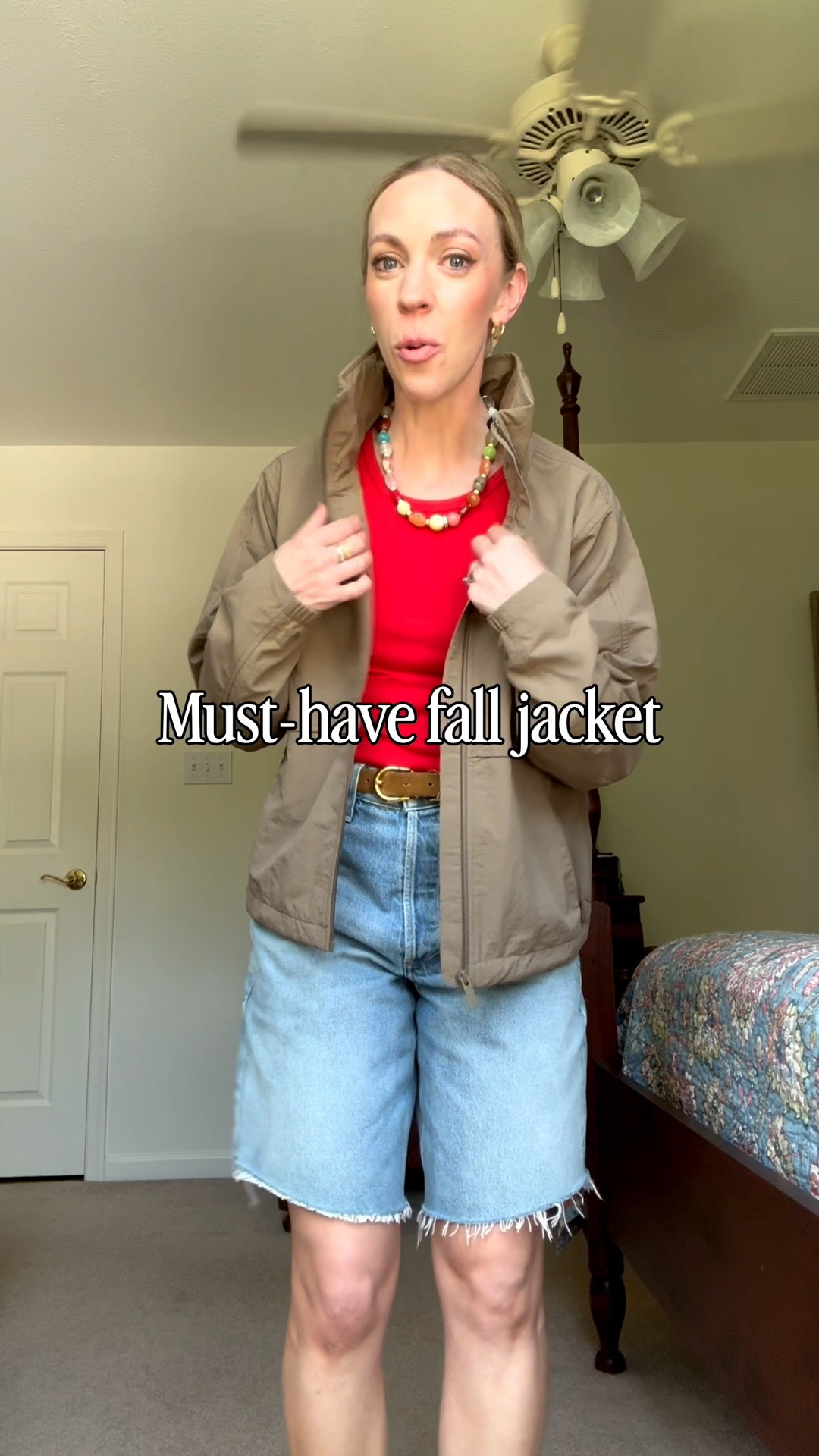 This windbreaker jacket is a must for fall - cute AND functional! Water/wind resistant and has a hidden attached hood

#LTKSeasonal #LTKTravel #LTKOver40