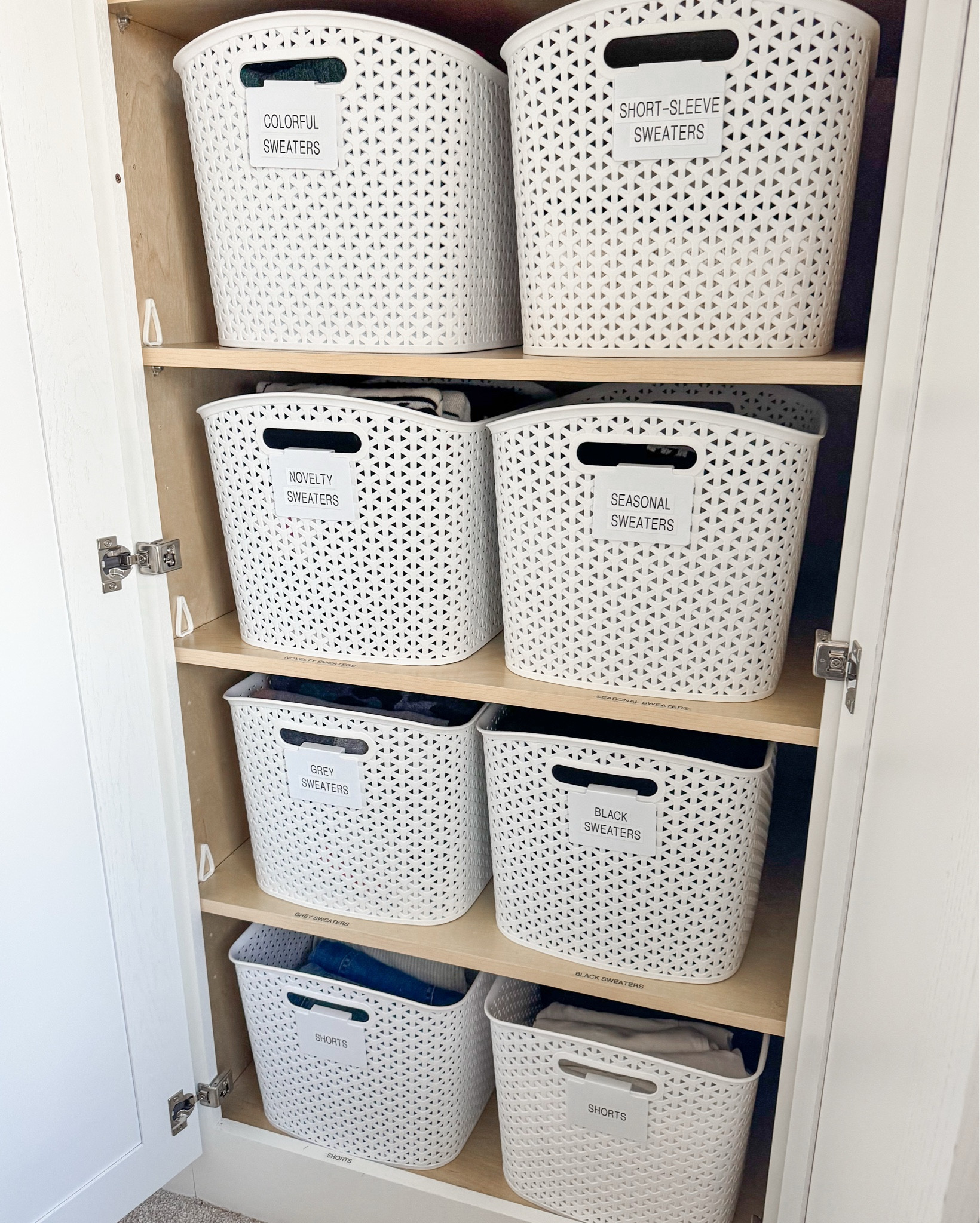 These white Y weave baskets from Target are a great budget friendly option for organization. Get them now so your things don’t get lost on shelves! 🙌🏽

#LTKFamily #LTKStyleTip #LTKFindsUnder50