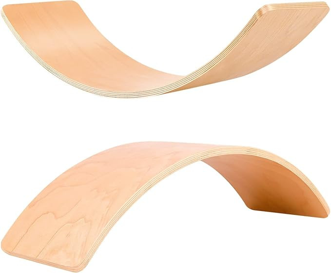 Balance Board Kids, [Natural Wood] Wobble Board for Kids Toddlers, Open Ended Montessori Waldorf ... | Amazon (US)