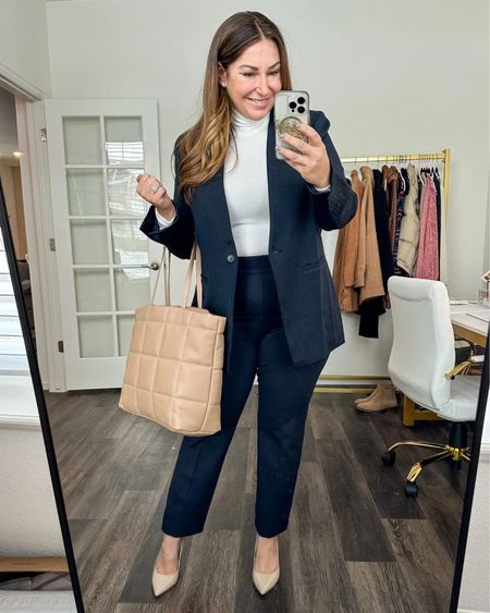 Spanx workwear 

Spanx code: RYANNEXSPANX for 10% off

Fit tips: Jacket runs large size down if in-between I’m in a L but could also do a M // Pants tts XLP // Turtleneck is slightly sheer but great base layer tts, L

#LTKcurves #LTKSeasonal #LTKstyletip
