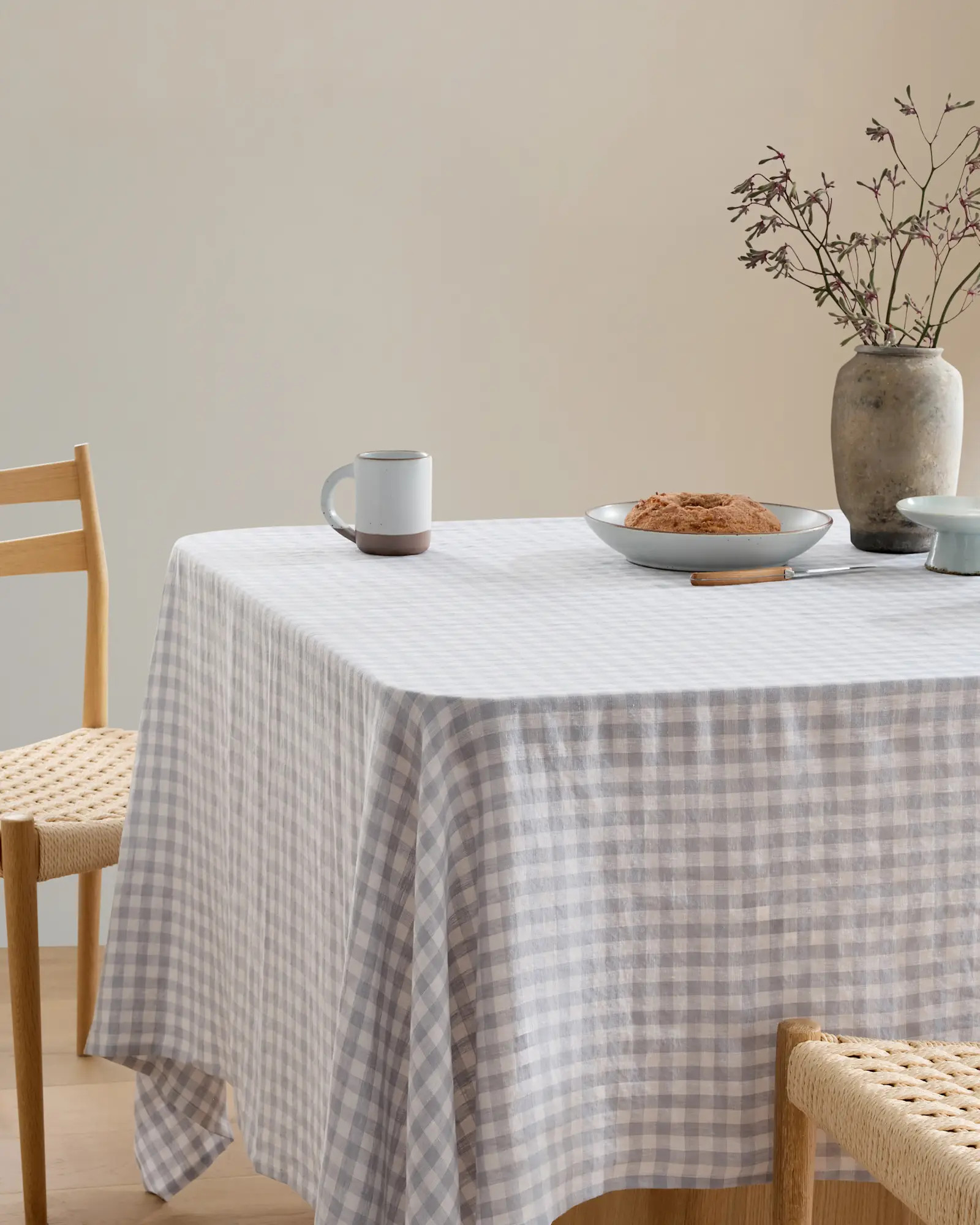 European Linen Gingham Tablecloth | Quince