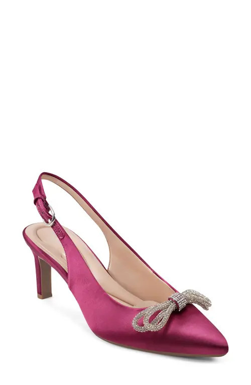 Easy Spirit Roxanne Slingback Pointed Toe Pump in Deep Pink at Nordstrom, Size 6.5 | Nordstrom