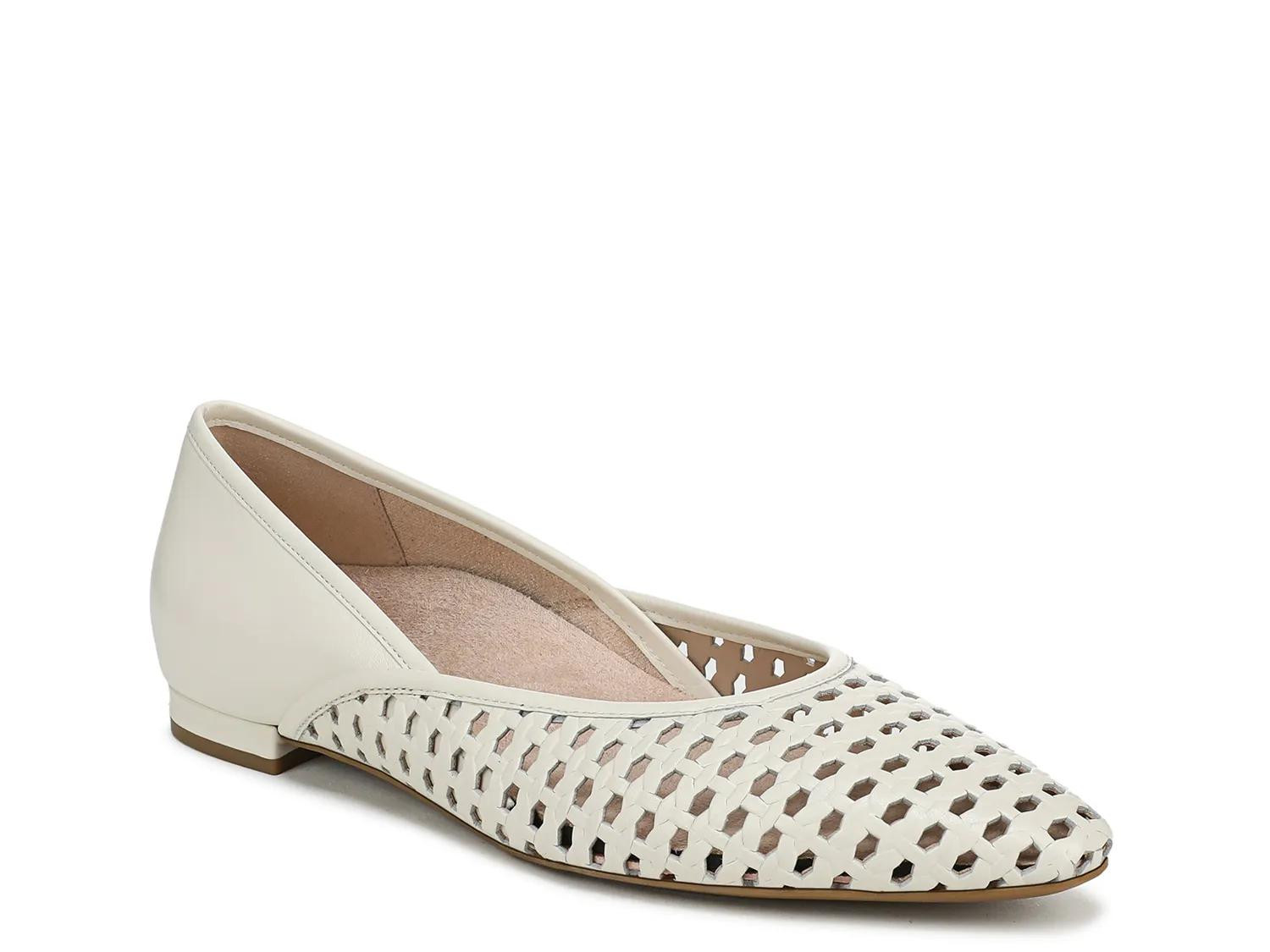 Vionic Gracia Woven Flat | Women's | White | Size 9.5 | Slip-Ons | DSW