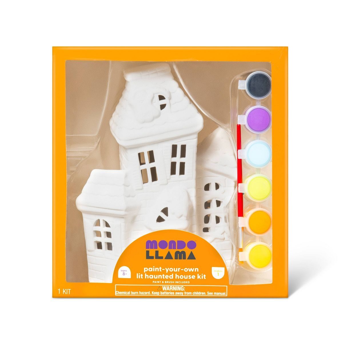 Halloween Lit Ceramic Haunted House Kit - Mondo Llama™ | Target
