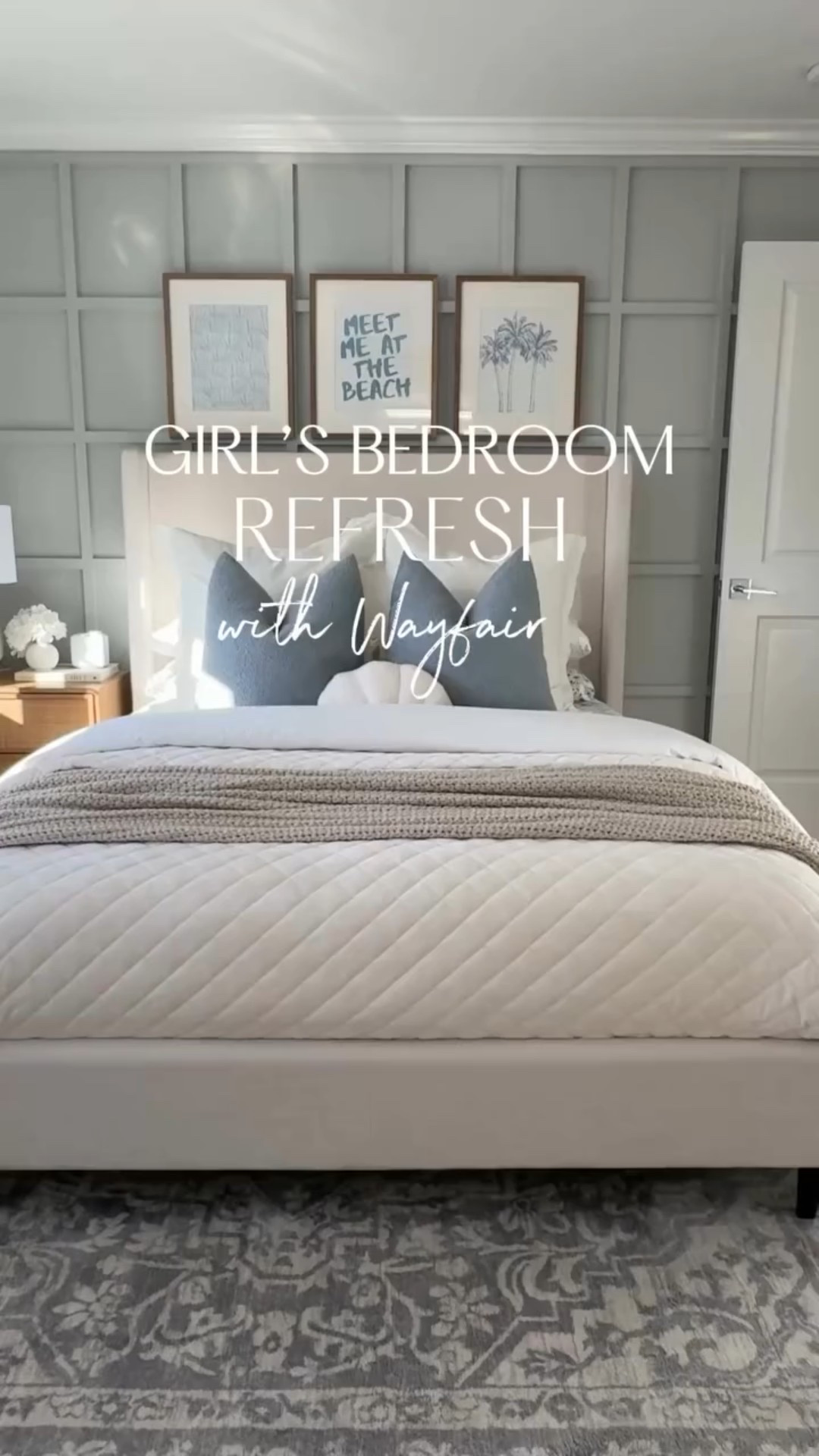 My girl’s room is finally complete, thanks to @wayfair! She wanted a coastal modern vibe with a neutral, elevated feel, and I’m so happy we found everything we needed all in one place. 🩵



#wayfair #wayfairpartner #neutralbedroom #coastaldecor #girlsbedroom #girlsbedroomdecor



#LTKSaleAlert #LTKStyleTip #LTKHome