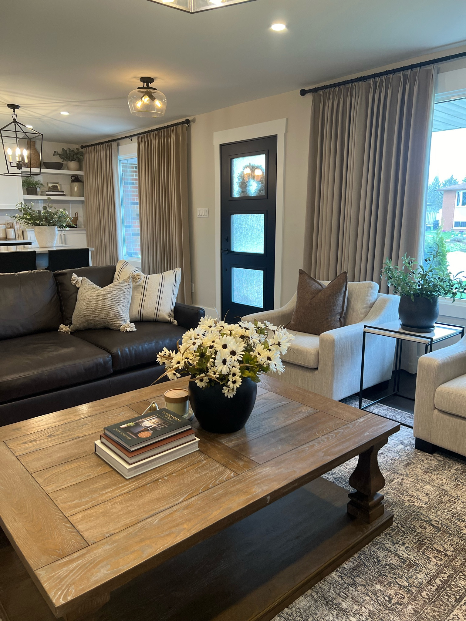 Shop this view! 

Open concept home
Living room
Home design
Neutral home
Home decor 
Area rug
Coffee table
Accent chairs 
Throw pillows 
Bar stools 
Leather couch 
Pendant
Kitchen light
Lantern pendant 
Curtains
Homerilla
Amazon
Wayfair


#LTKsalealert #LTKstyletip #LTKhome