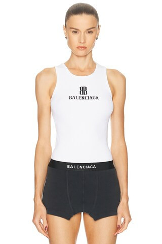 Balenciaga Tank Top in White | FWRD 