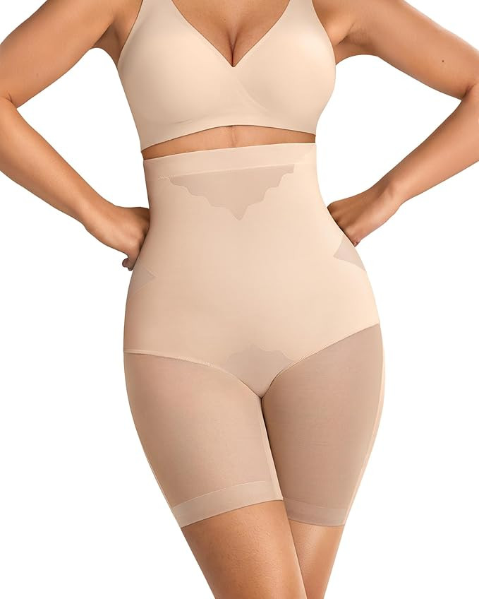 OEAK Womens Tummy Control Shapewear SuperPower High Waisted Butt Lift girdles Body Shaper Thigh S... | Amazon (US)