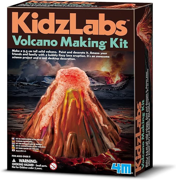 4M KidzLabs Volcano Making Kit - DIY Geology Chemistry Lab STEM Toys Gift for Kids & Teens, Boys ... | Amazon (US)