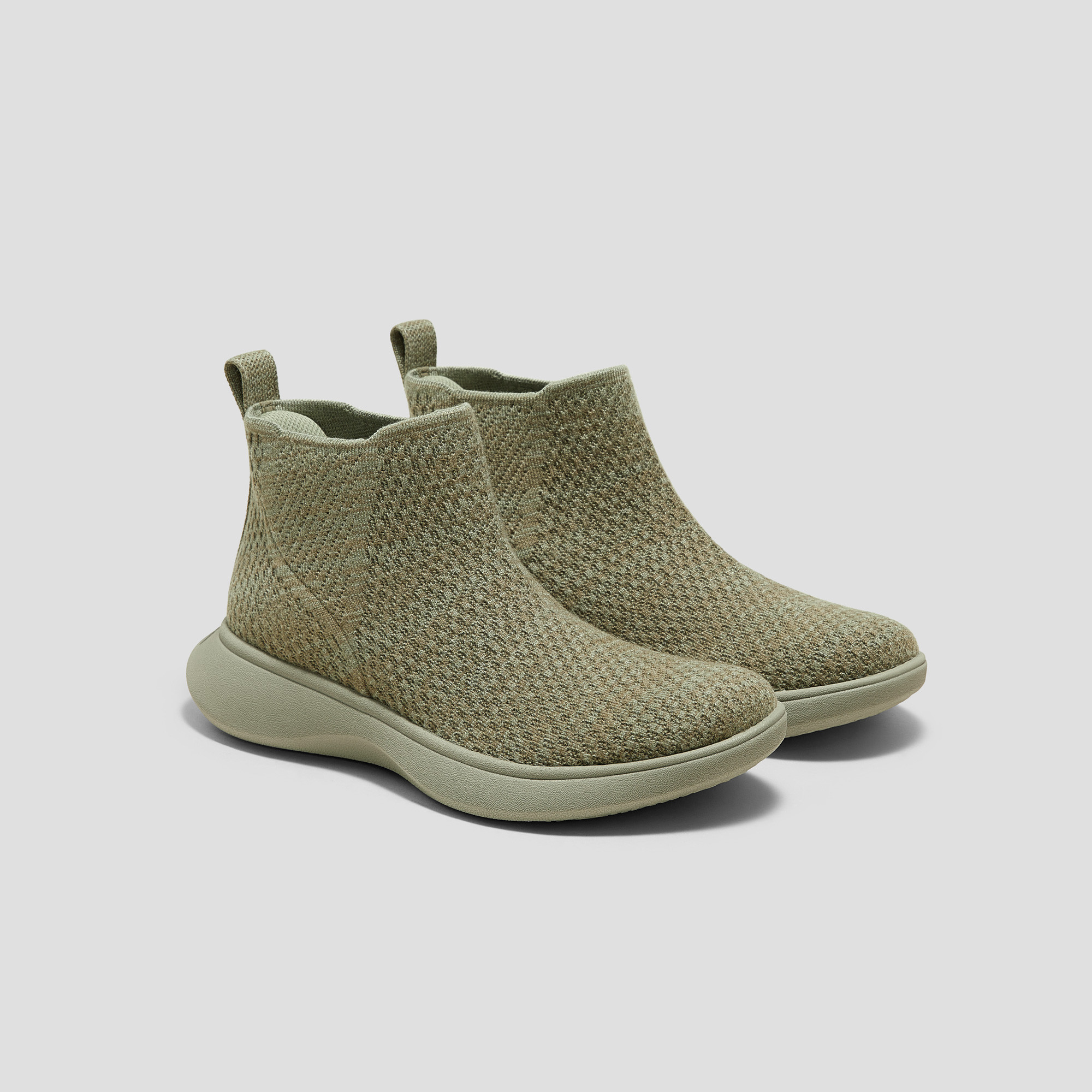 VIVAIA Round-Toe Slip-On Sneaker Boots (Urban Boots)|KHAKI|EU 40 | VIVAIA
