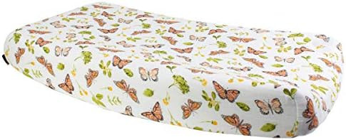 Bebe au Lait Butterfly Bamboo Blend Changing Pad Cover, Peach, One Size (CPBBBF) | Amazon (US)