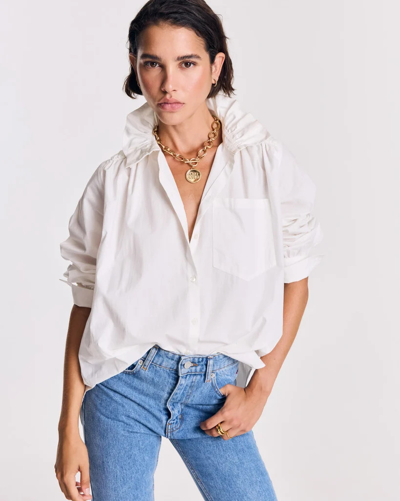 Natural white Leonor shirt | Balzac Paris UK