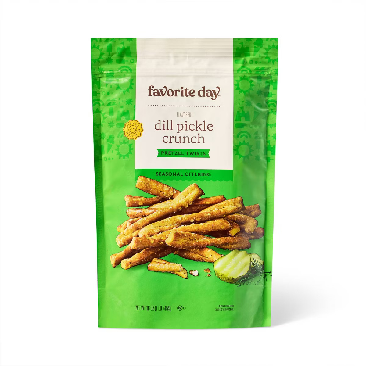 Dill Pickle Seasoned Pretzels - 16oz - Favorite Day™ | Target