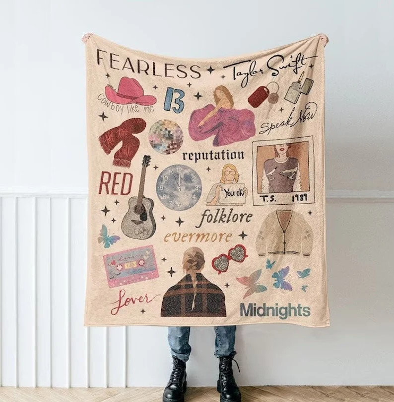 Taylor Eras Tour Swiftie Blanket Eras Tour Fleece Blanket - Etsy | Etsy (US)