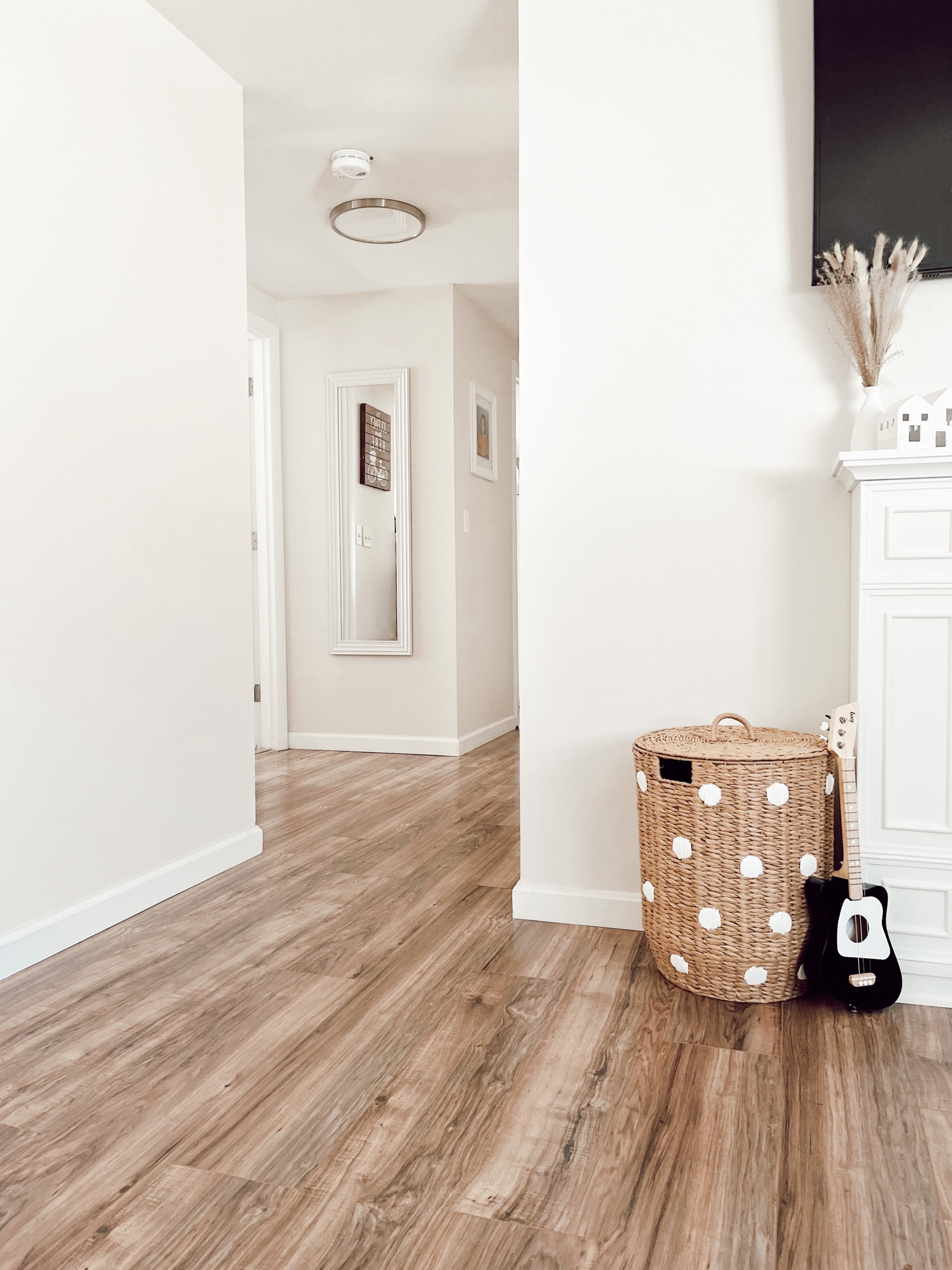 Basket storage idea for toys or blankets in the livingroom! Under $50! 

Home, home interior, storage ideas, storage hacks, 