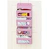 Simplehouseware Over Door/Wall Mount 4 Clear Window Pocket Organizer, Pink | Amazon (US)